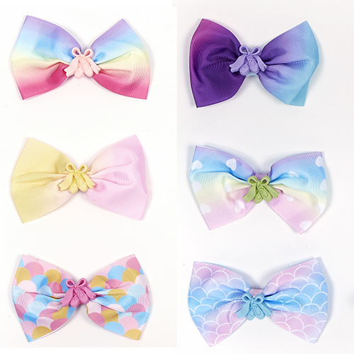 3947 Rainbow Bow w Ballet Shoes (Set of 6) - Click Image to Close